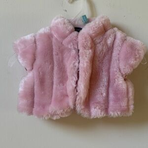 The Children's Place Pink Faux Fur Vest NWT Toddler Size 18 Months